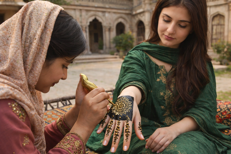 Tikki + Fingers Mehndi Stencils