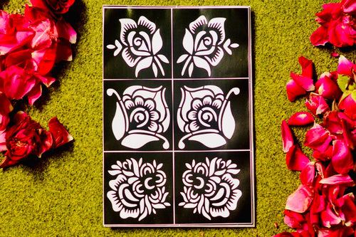 Mehndi Tikki Stencil Set