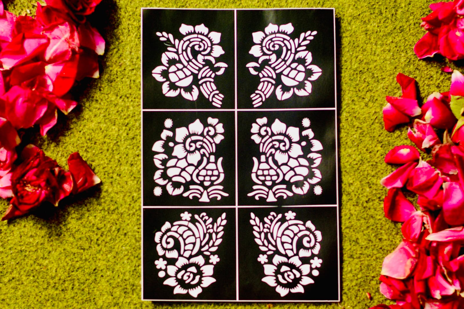 Mehndi Tikki Stencil Set