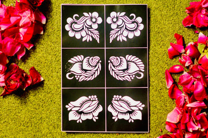 Mehndi Tikki Stencil Set