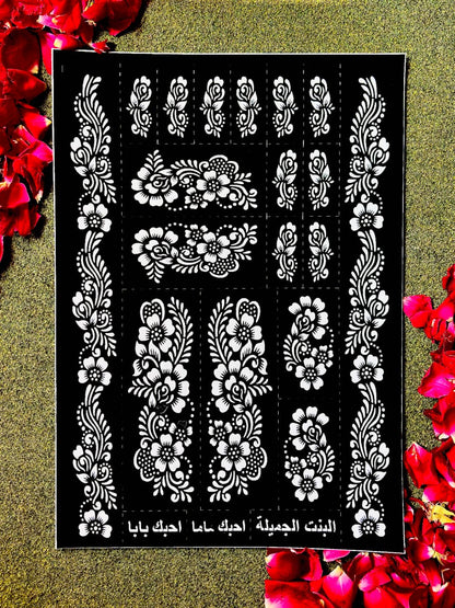 Multi Bail Premium Mehndi Stencils