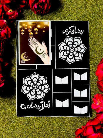 Kids Ramazan Mehndi Stencil