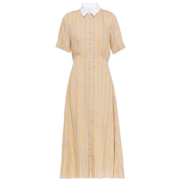 SANDRO Striped Shirt Dress