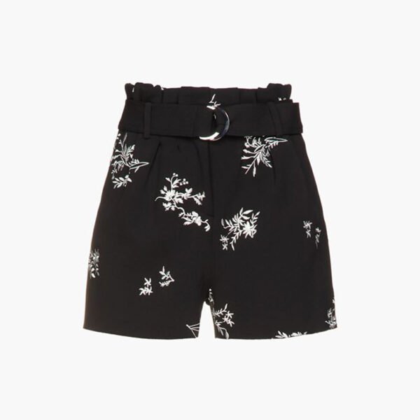 MAJE Stretch-crepe Shorts