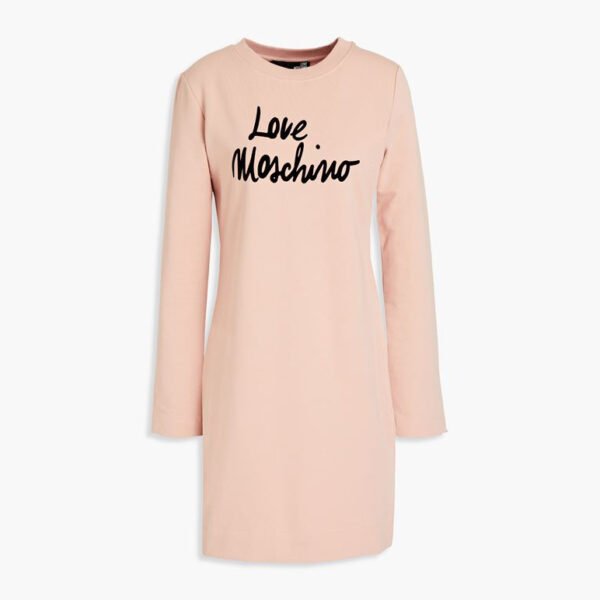 LOVE MOSCHINO Flocked Dress